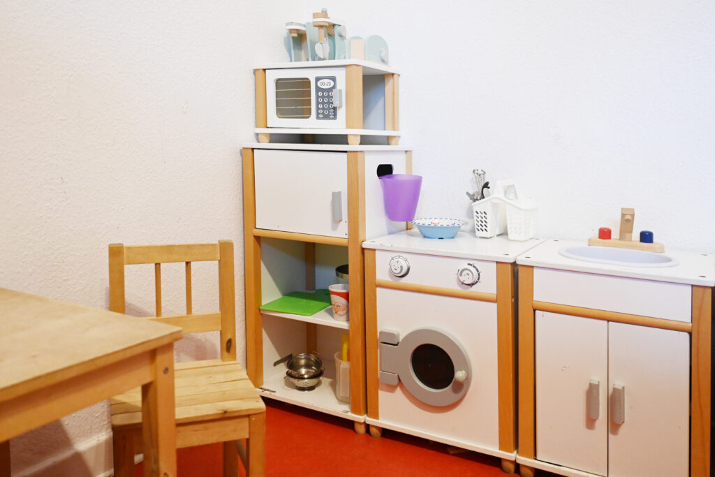 Bau- und Spielbereich im Kinderladen