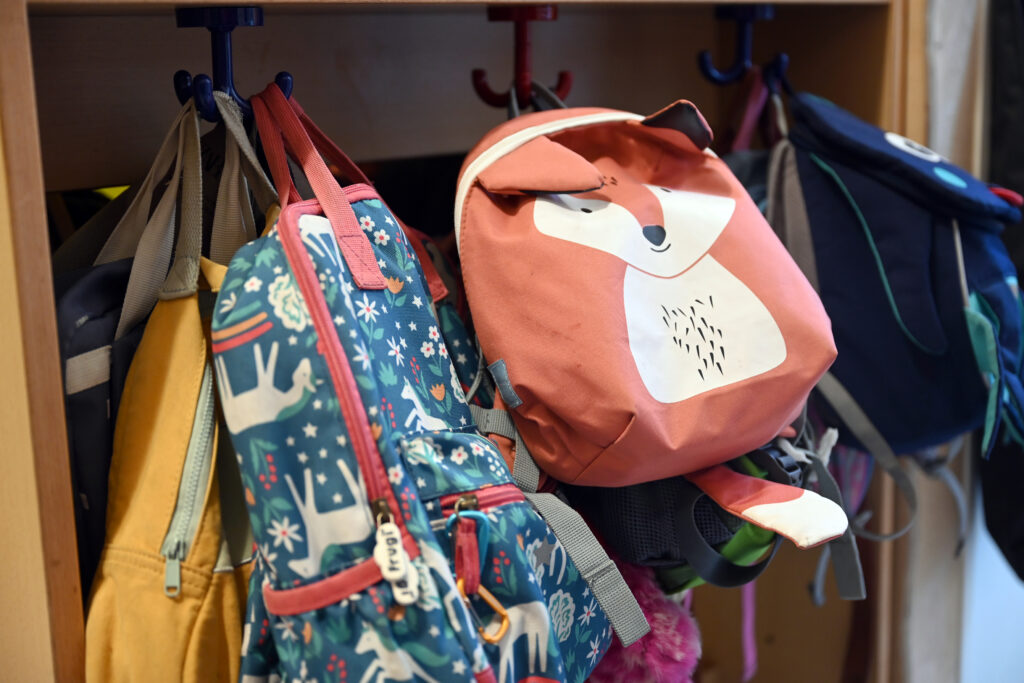 Garderobe im Kinderladen