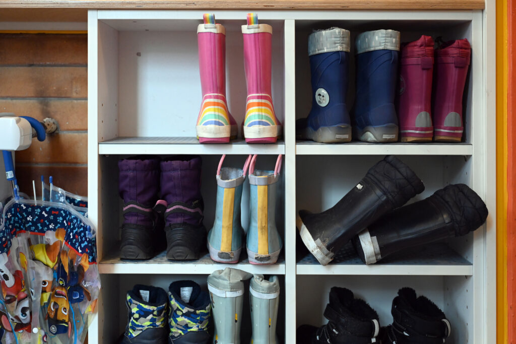 Garderobe im Kinderladen